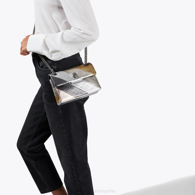 Kurt Geiger mujer mini kensington de londres 2LPR73 | bolsas combinación de metales